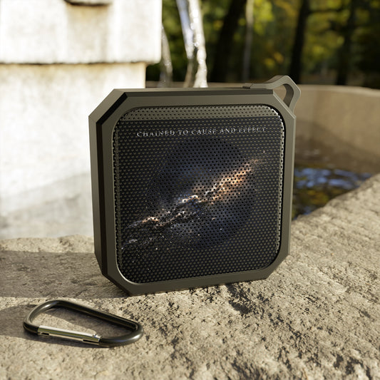 Blackwater Outdoor Bluetooth Speaker — Rugged Portable Speaker with 'Chained to Cause and Effect' Galaxy Design