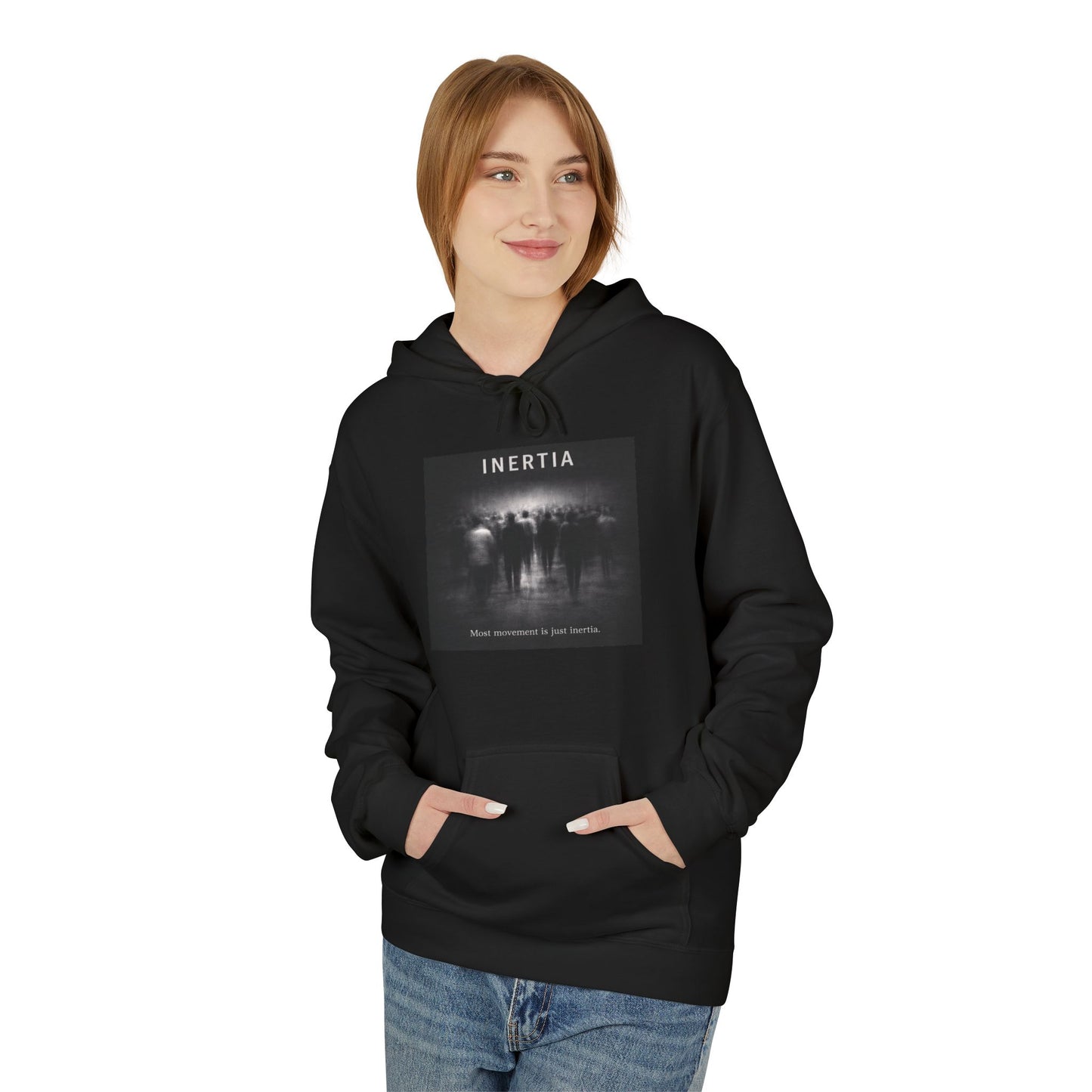 Inertia Hoodie — Moody Black Photo Album Sweatshirt