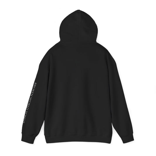 Lightning Cross Hoodie — Fiery Cross Graphic Pullover (Broken World Songs Sleeve)