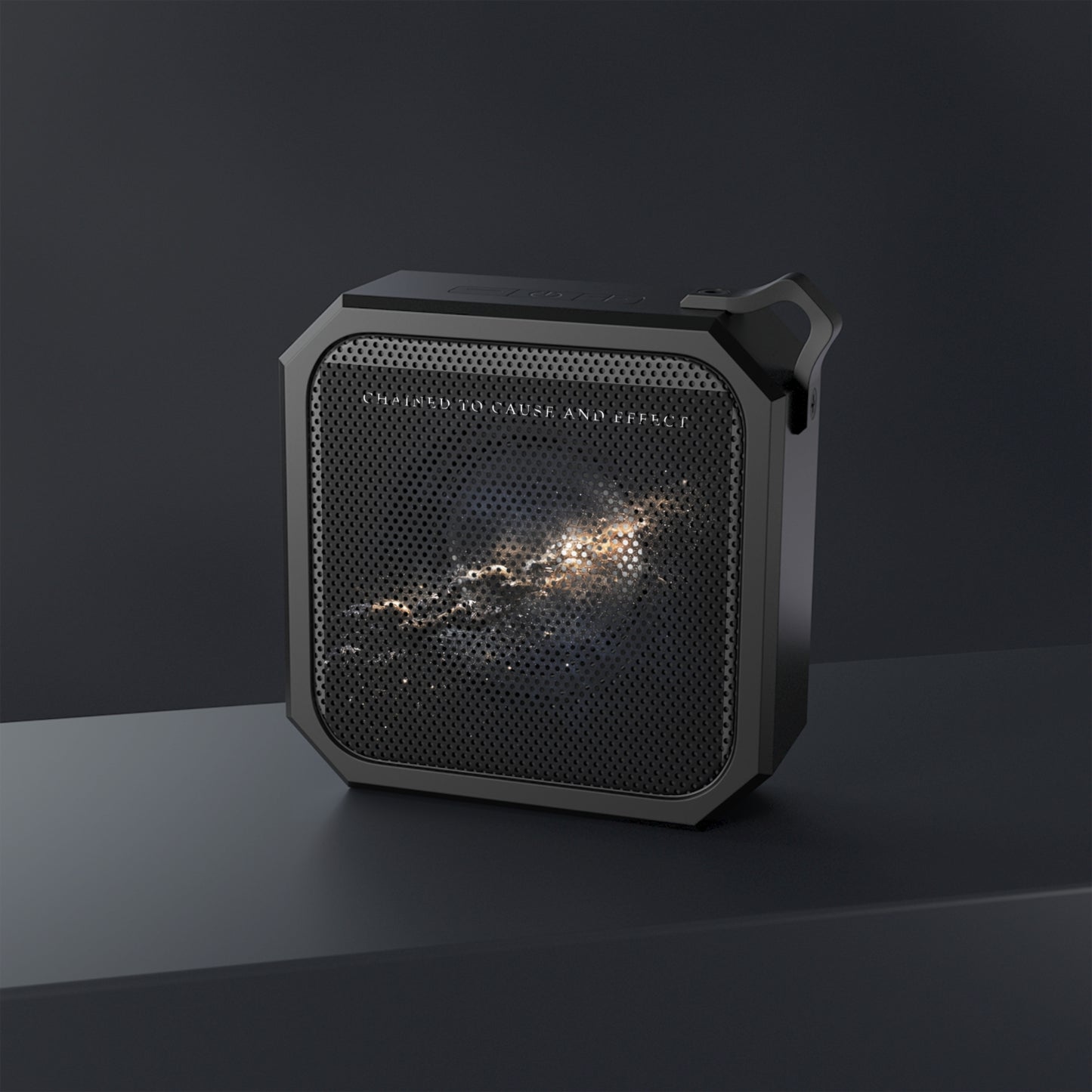 Blackwater Outdoor Bluetooth Speaker — Rugged Portable Speaker with 'Chained to Cause and Effect' Galaxy Design
