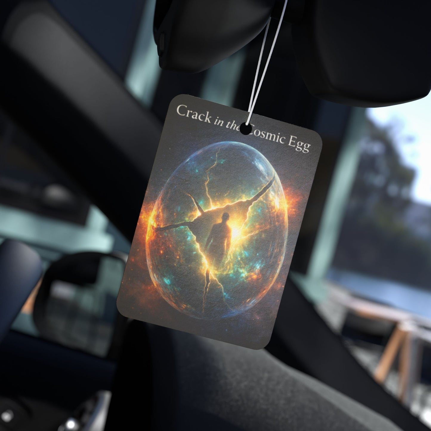 Car Air Freshener — 'Crack in the Cosmic Egg' Space Galaxy Scented Ornament
