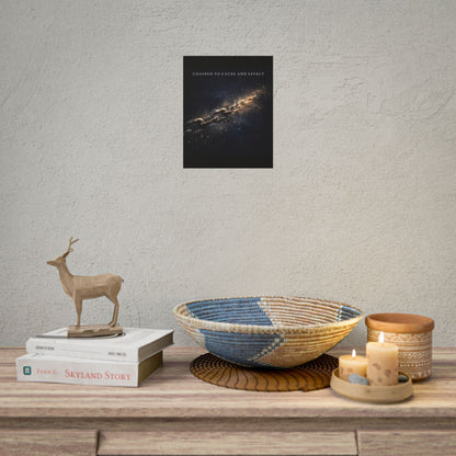 Chained to Cause and Effect Poster — Cosmic Chain Motivational Wall Art