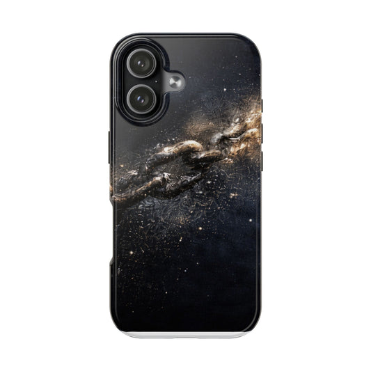 Galaxy Chain Tough Phone Case — Space Nebula Protective Cover