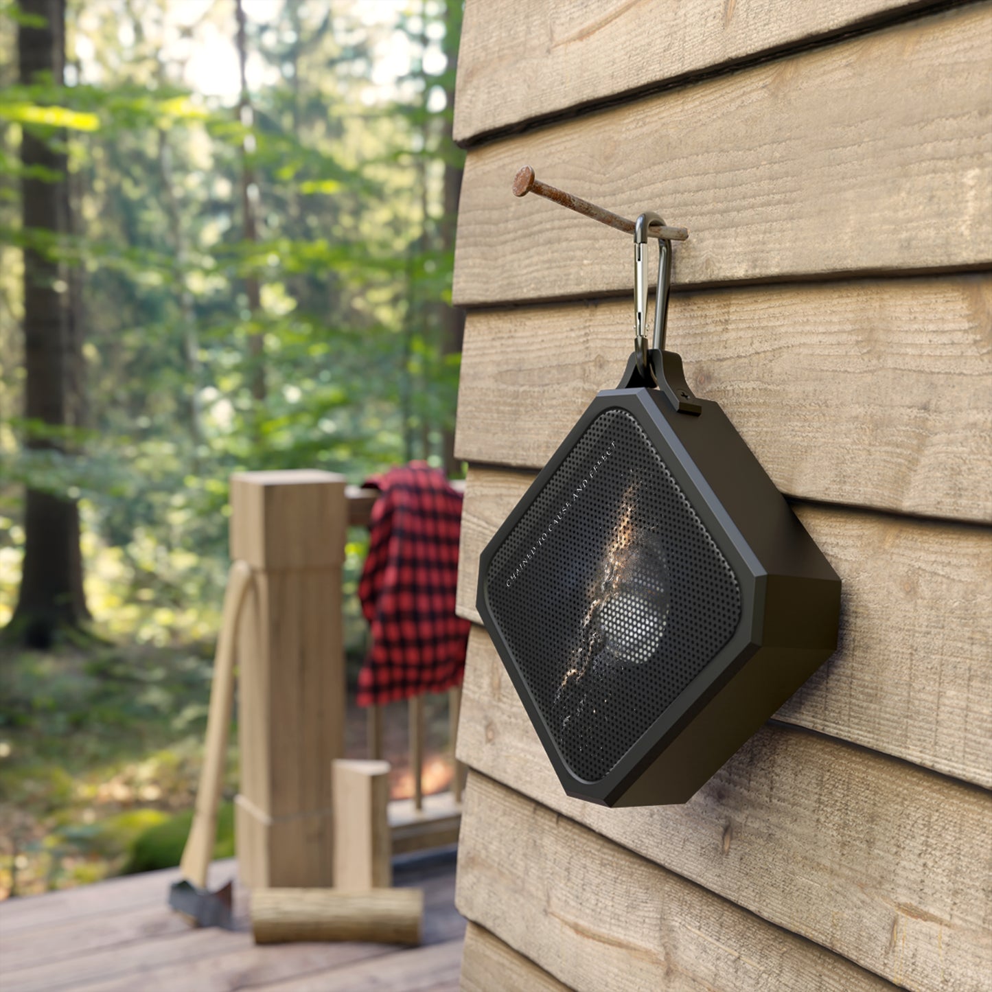 Blackwater Outdoor Bluetooth Speaker — Rugged Portable Speaker with 'Chained to Cause and Effect' Galaxy Design