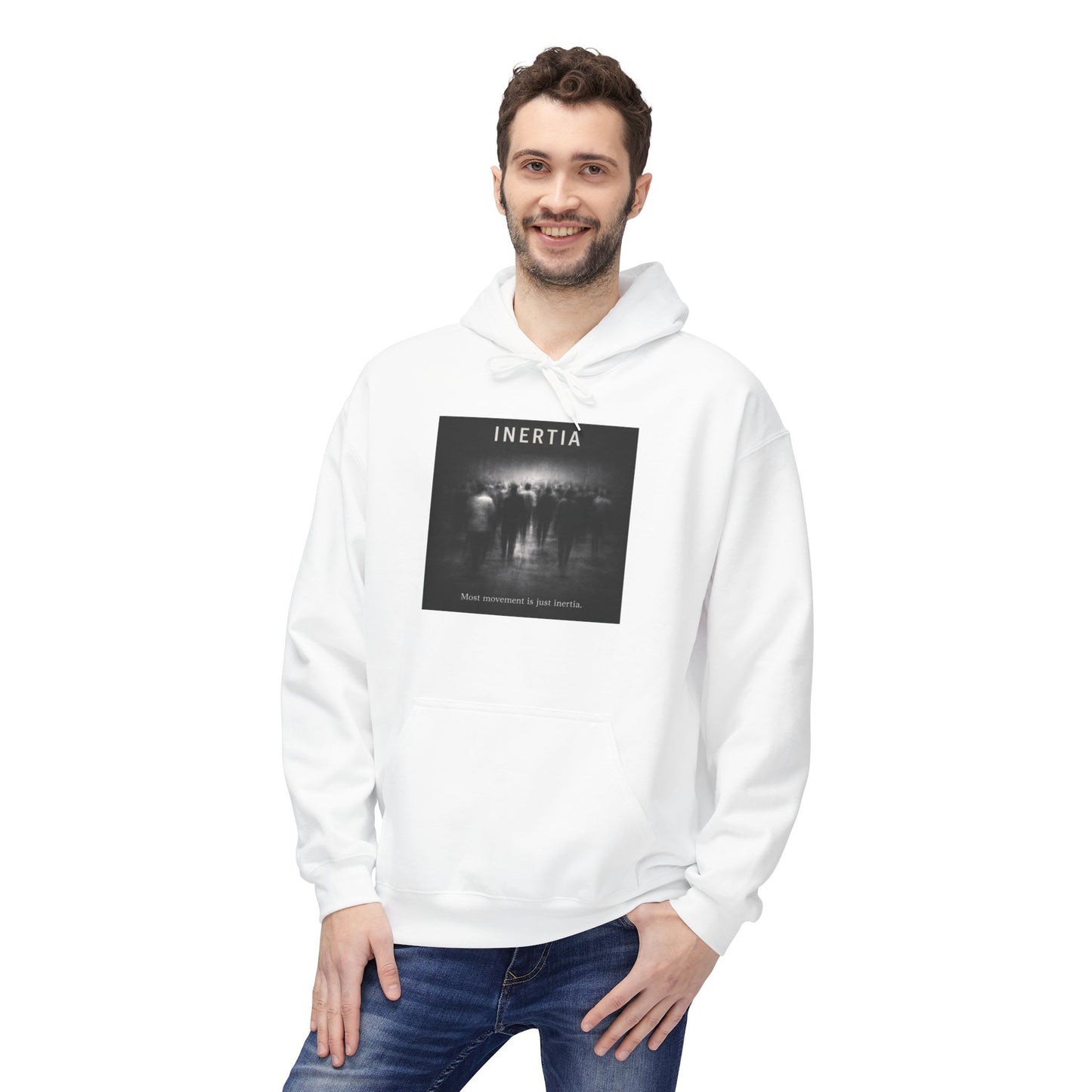 Inertia Hoodie — Moody Black Photo Album Sweatshirt